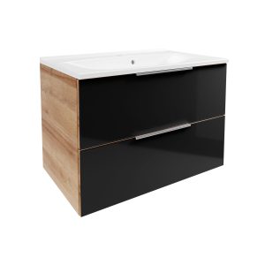 FACKELMANN B.BRILLANT Waschbecken mit Unterschrank 80 cm breit