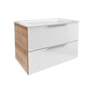 FACKELMANN B.BRILLANT Waschbecken mit Unterschrank 80 cm breit