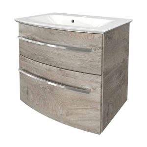 FACKELMANN B.STYLE Waschbecken mit Unterschrank 63 cm breit