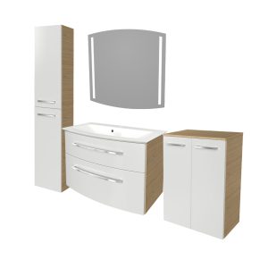 FACKELMANN B.STYLE Badmöbel Set 5-teilig 83 cm breit