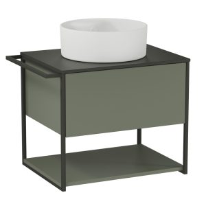 BADEDU DUNA Waschbecken mit Unterschrank 60 cm breit