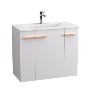 BADEDU HIERA Waschbecken mit Unterschrank 80 cm breit