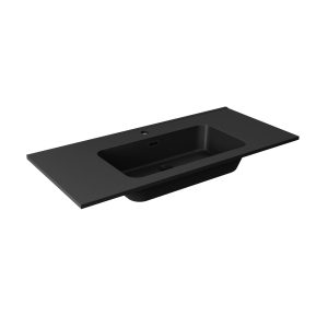 BADEDU NERO Waschbecken 101 cm breit