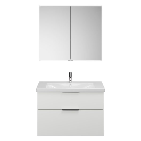 Burgbad EQIO Waschtisch Set mit Spiegelschrank 93 cm breit