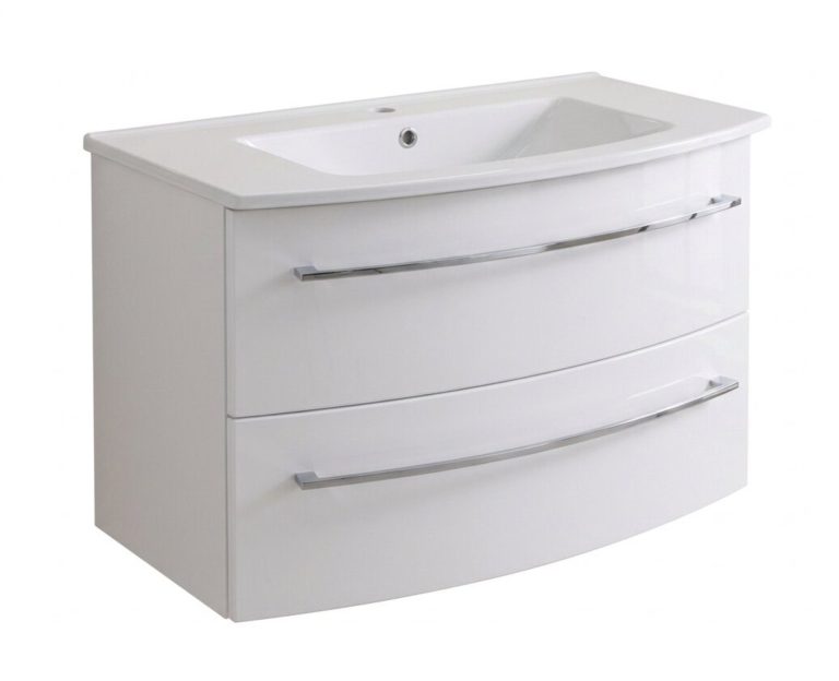 FACKELMANN B.ROUND Waschbecken mit Unterschrank 90