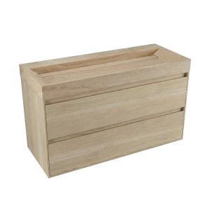 FORZALAQUA IBIZA BELLEZZA Waschbecken mit Unterschrank 100 cm breit