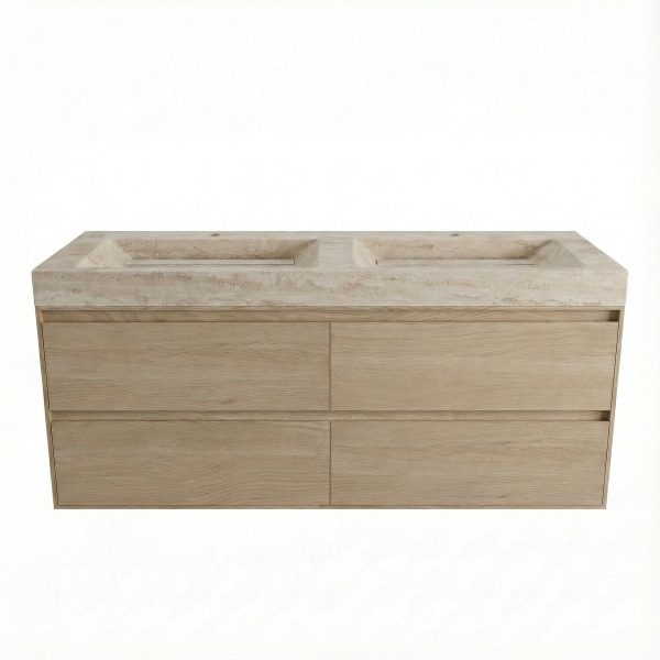 FORZALAQUA IBIZA BELLEZZA Waschbecken mit Unterschrank 140 cm breit