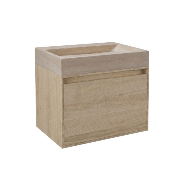 FORZALAQUA IBIZA BELLEZZA Waschbecken mit Unterschrank 80 cm breit