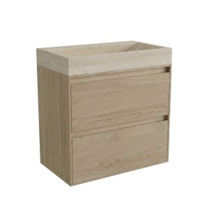 FORZALAQUA IBIZA BELLEZZA Waschbecken mit Unterschrank 80 cm breit