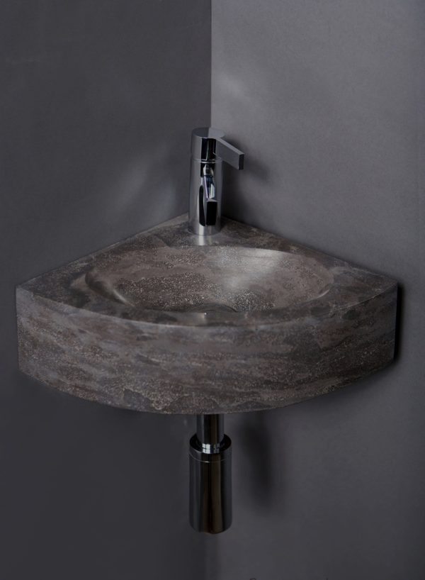 Waschbecken Naturstein TURINO (30 cm) Bluestone