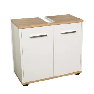 BADEDU ARC Waschbeckenunterschrank 60 cm breit