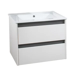 BADEDU BYK Waschbecken mit Unterschrank 60 cm breit