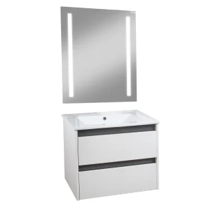 BADEDU BYK Waschtisch Set mit Spiegel 60 cm breit