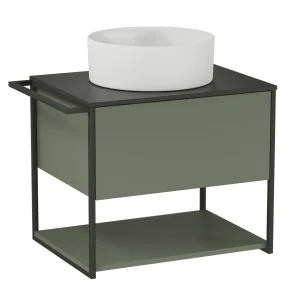 BADEDU DUNA Waschbecken mit Unterschrank 60 cm breit