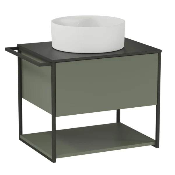 BADEDU DUNA Waschbecken mit Unterschrank 60 cm breit