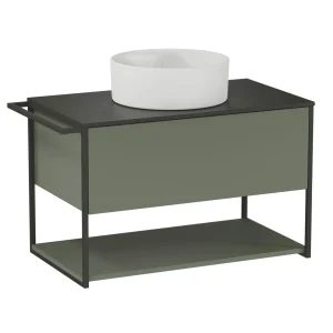 BADEDU DUNA Waschbecken mit Unterschrank 80 cm breit