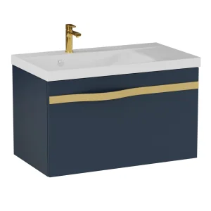 BADEDU FILS Waschbecken mit Unterschrank 69 cm breit