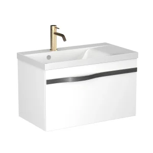 BADEDU FILS Waschbecken mit Unterschrank 69 cm breit