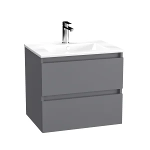 BADEDU GERS Waschbecken mit Unterschrank 60 cm breit