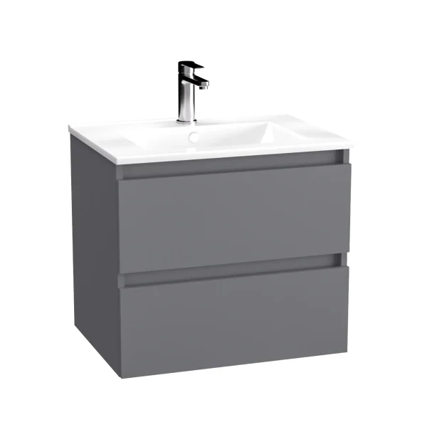 BADEDU GERS Waschbecken mit Unterschrank 60 cm breit