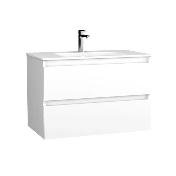 BADEDU GERS Waschbecken mit Unterschrank 80 cm breit