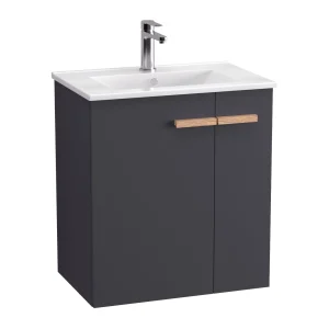 BADEDU HIERA Waschbecken mit Unterschrank 60 cm breit
