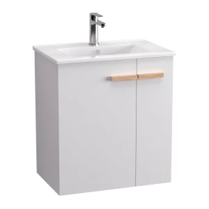 BADEDU HIERA Waschbecken mit Unterschrank 60 cm breit