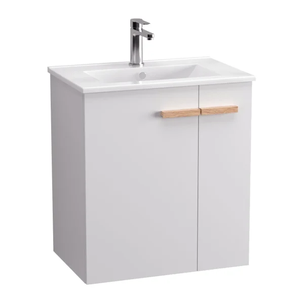 BADEDU HIERA Waschbecken mit Unterschrank 60 cm breit