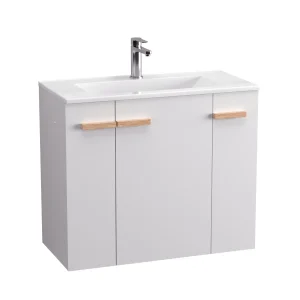 BADEDU HIERA Waschbecken mit Unterschrank 80 cm breit