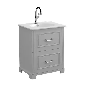 BADEDU RILA Waschbecken mit Unterschrank 60 cm breit