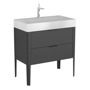 BADEDU SORA Waschbecken mit Unterschrank 80 cm breit