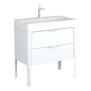 BADEDU SORA Waschbecken mit Unterschrank 80 cm breit