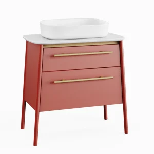 BADEDU TANA Waschbecken mit Unterschrank 80 cm breit