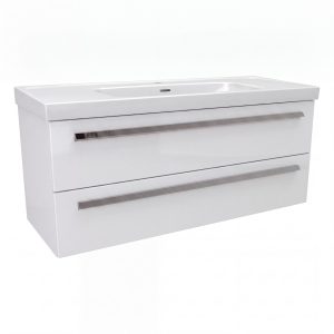 BADEDU TESSANO Waschbecken mit Unterschrank 120 cm breit