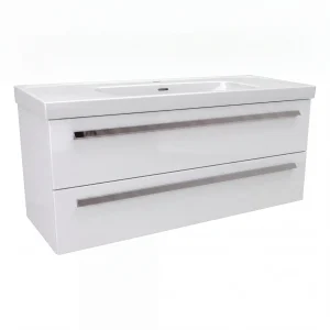 BADEDU TESSANO Waschbecken mit Unterschrank 120 cm breit