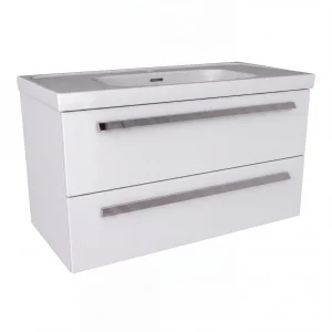 BADEDU TESSANO Waschbecken mit Unterschrank 90 cm breit