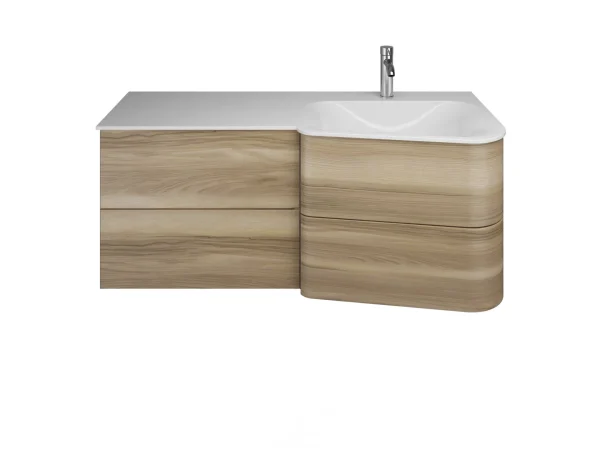 Burgbad BADU Waschbecken mit Unterschrank 122 cm breit