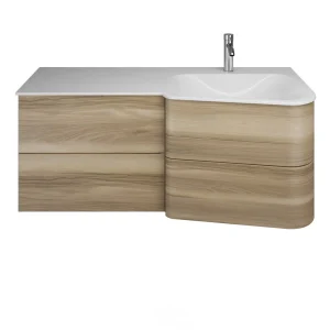 Burgbad BADU Waschbecken mit Unterschrank 122 cm breit
