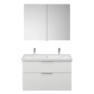 Burgbad EQIO Waschtisch Set mit Spiegelschrank 103 cm breit