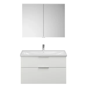 Burgbad EQIO Waschtisch Set mit Spiegelschrank 103 cm breit