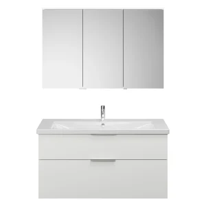 Burgbad EQIO Waschtisch Set mit Spiegelschrank 123 cm breit