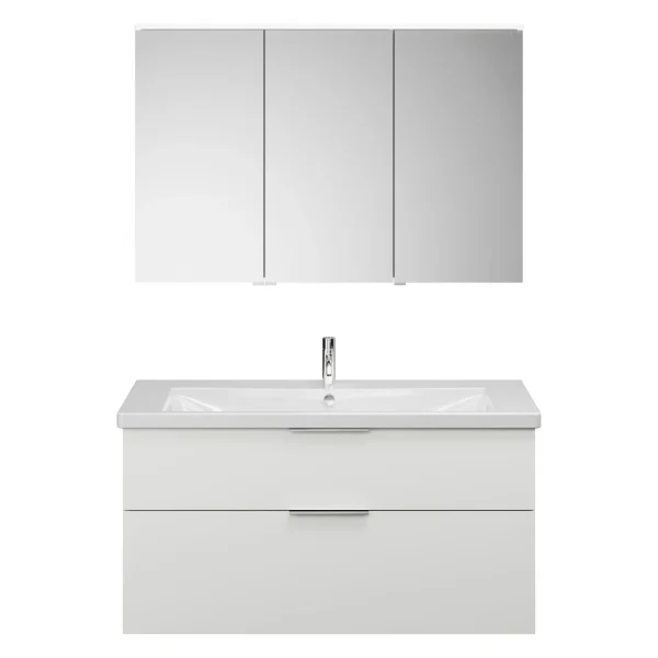 Burgbad EQIO Waschtisch Set mit Spiegelschrank 123 cm breit