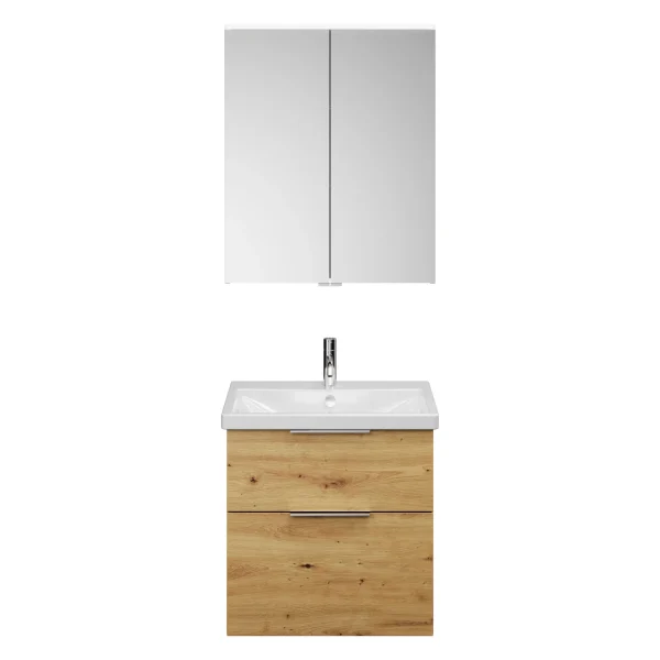 Burgbad EQIO Waschtisch Set mit Spiegelschrank 65 cm breit