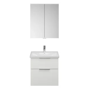 Burgbad EQIO Waschtisch Set mit Spiegelschrank 65 cm breit