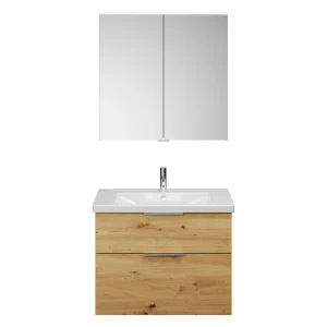 Burgbad EQIO Waschtisch Set mit Spiegelschrank 83 cm breit