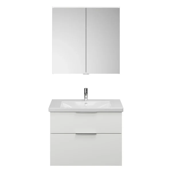 Burgbad EQIO Waschtisch Set mit Spiegelschrank 83 cm breit