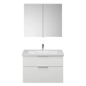 Burgbad EQIO Waschtisch Set mit Spiegelschrank 93 cm breit