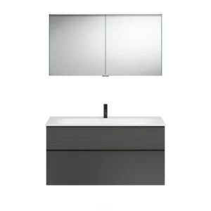 Burgbad FIUMO Waschtisch Set mit Spiegelschrank 122 cm breit