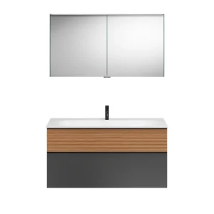 Burgbad FIUMO Waschtisch Set mit Spiegelschrank 122 cm breit