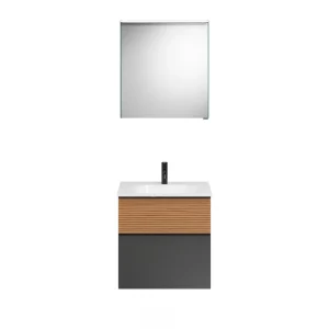 Burgbad FIUMO Waschtisch Set mit Spiegelschrank 62 cm breit